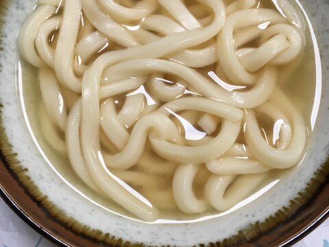 シンプル♪シンプル♪味噌で素うどん(*^^*)